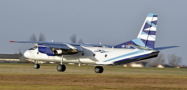 Antonov An-26B of Vulcan Air, Registration Number UR-CQD